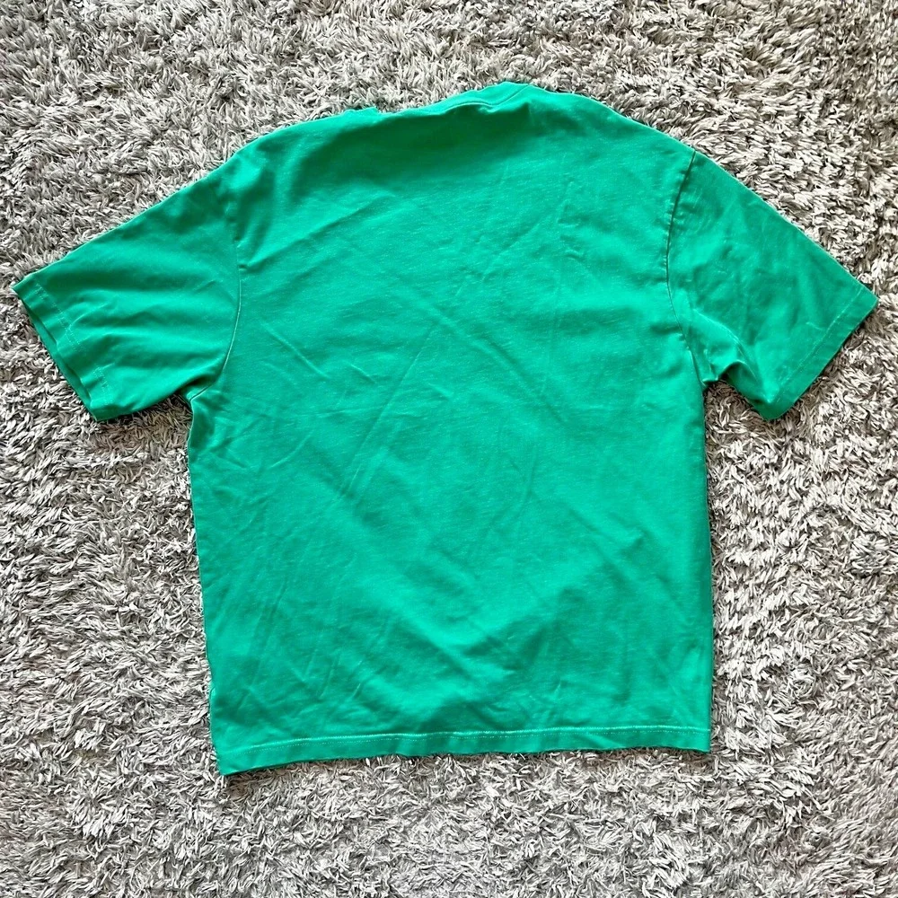 Nike Air Jordan T-Shirt‎ Spellout Embroidered Roma Green Sz L Men's DO6098 Y2K